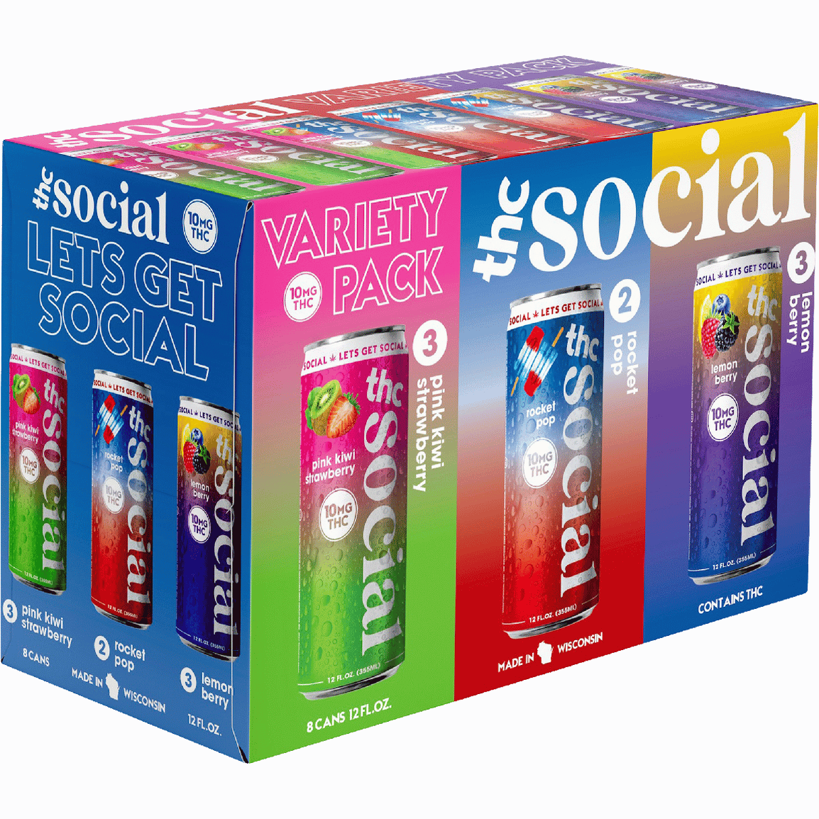 Social THC 10mg Variety Pack