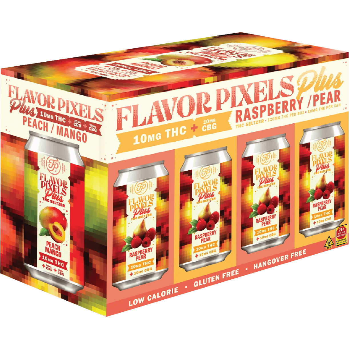 Insight THC 10mg Flavor Pixels Raspberry Pear