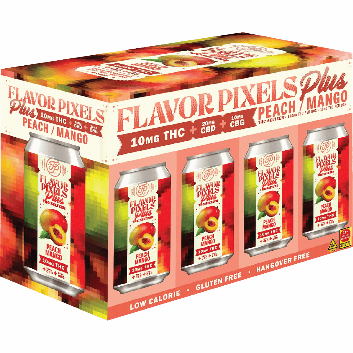 Insight THC 10mg Flavor Pixels Peach Mango