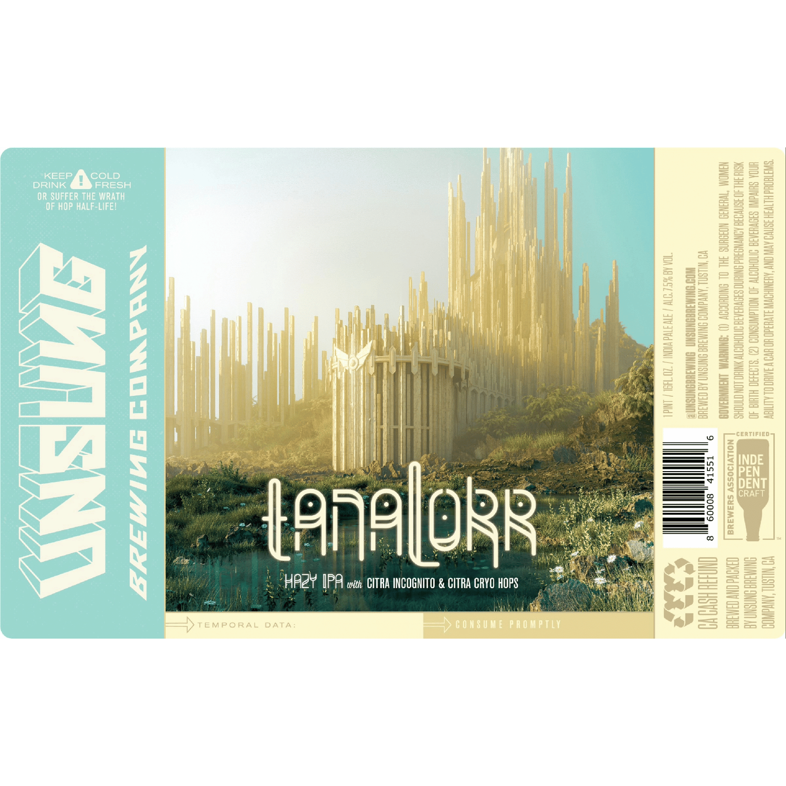 Unsung Tanalorr Hazy IPA