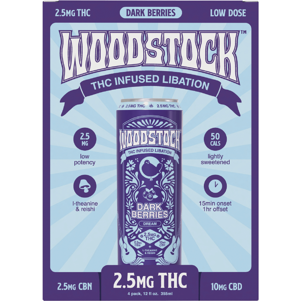 Woodstock THC 2.5mg Dark Berry CT