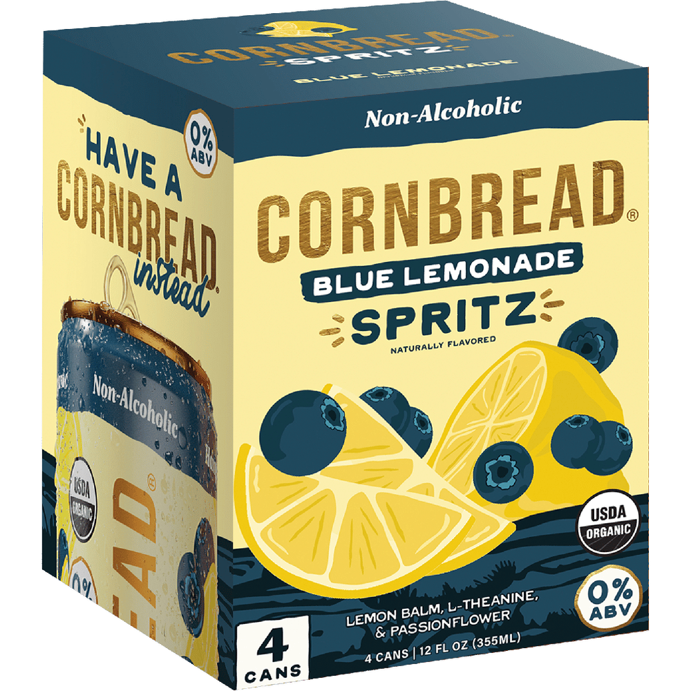 Cornbread Non-Alcoholic Blue Lemonade Spritz