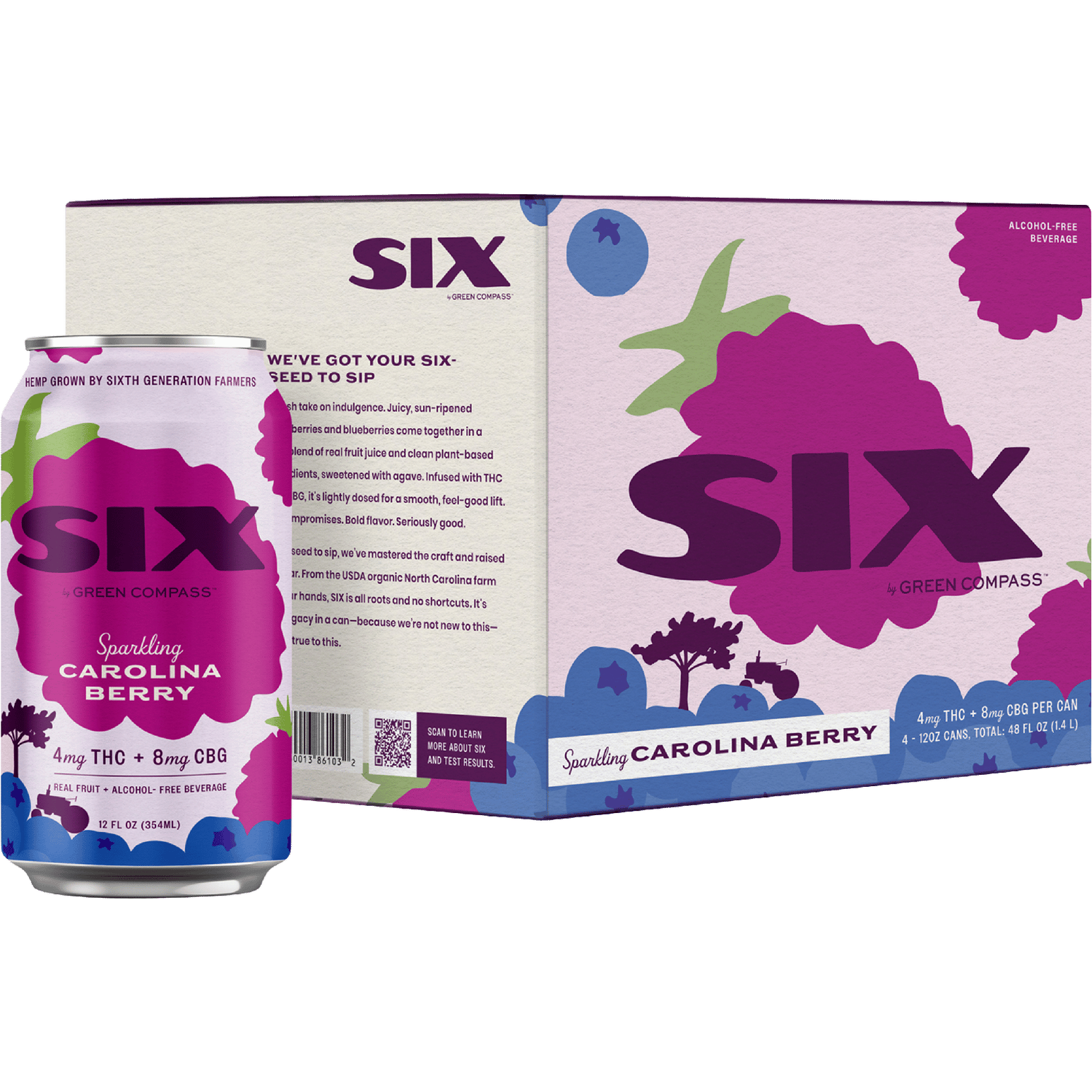 Six THC 4mg Carolina Berry