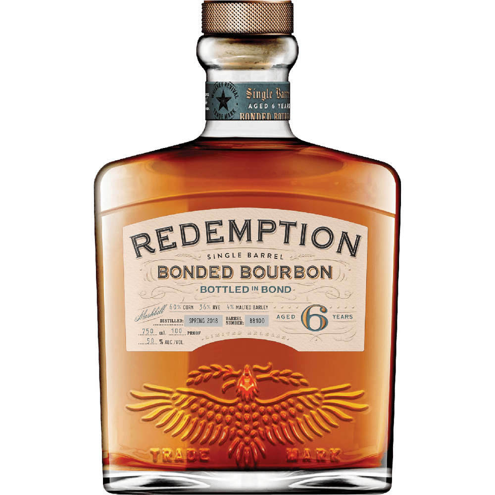 Redemption 6 Year Single Barrel Bonded Bourbon Whiskey