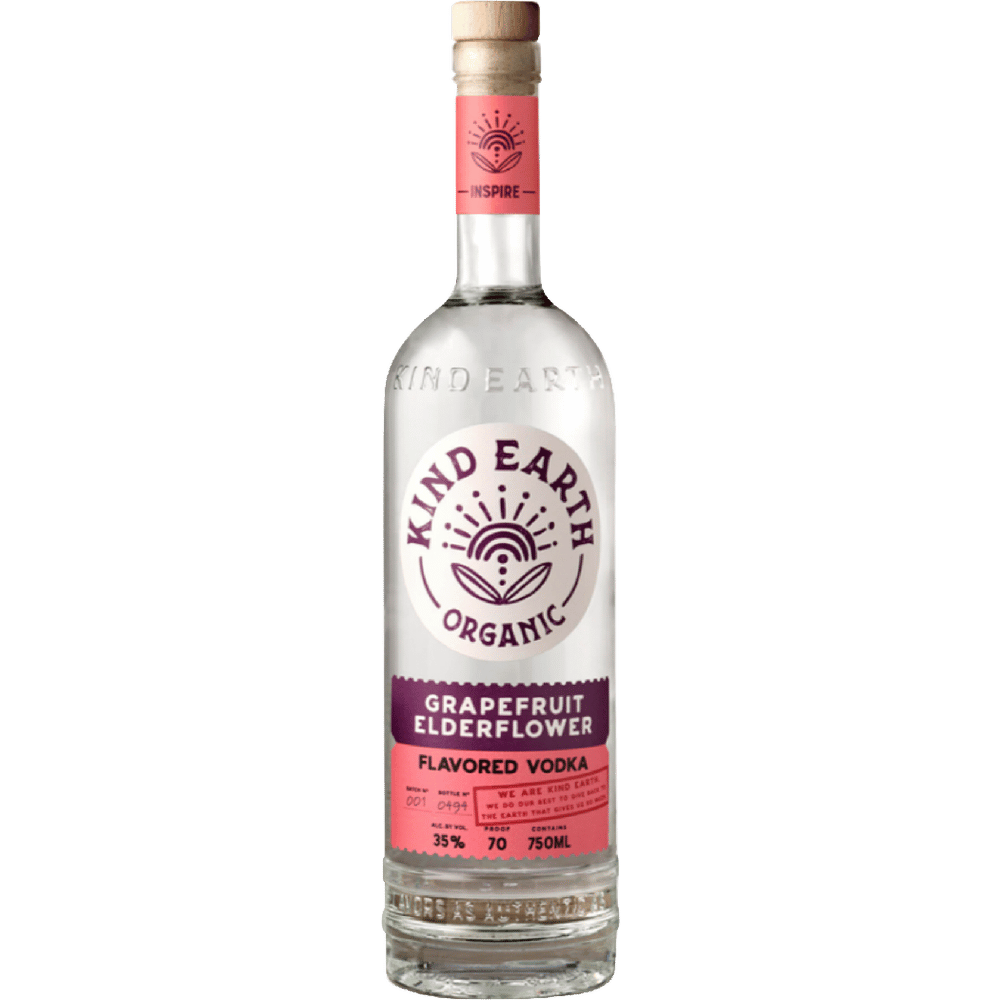 Kind Earth Grapefruit Elderflower Organic Vodka