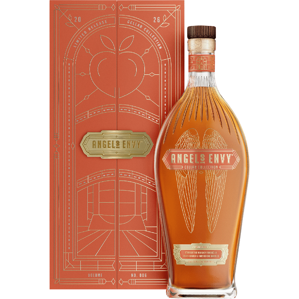 Angel's Envy Cellar Collection 2026 Peach Brandy Cask Finished Rye