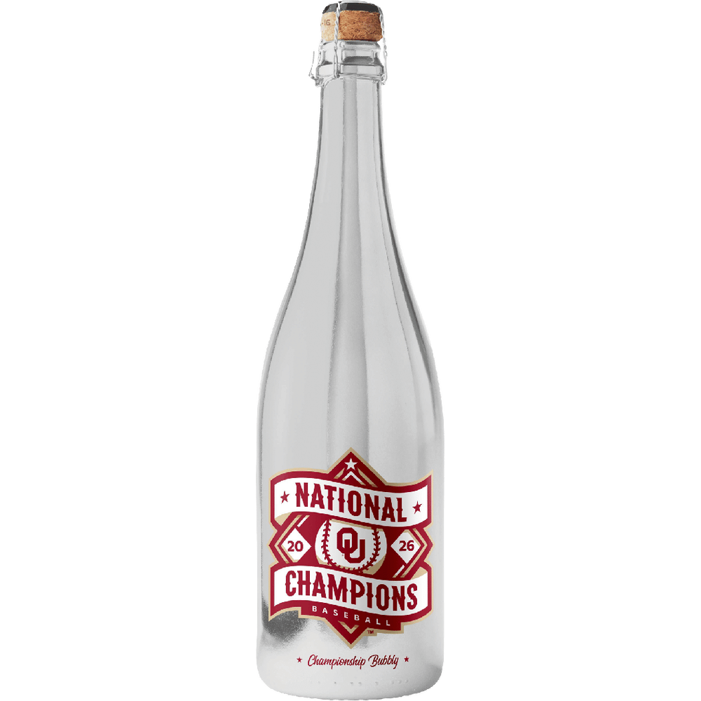 University of Oklahoma National Baseball Champs Silver Bubbly