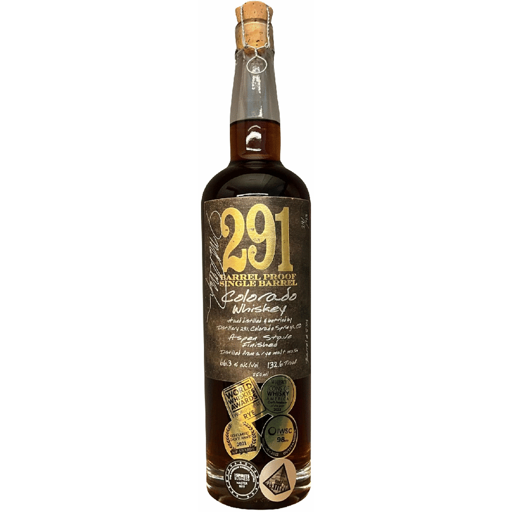 291 Barrel Proof Colorado Rye Whiskey Barrel Select