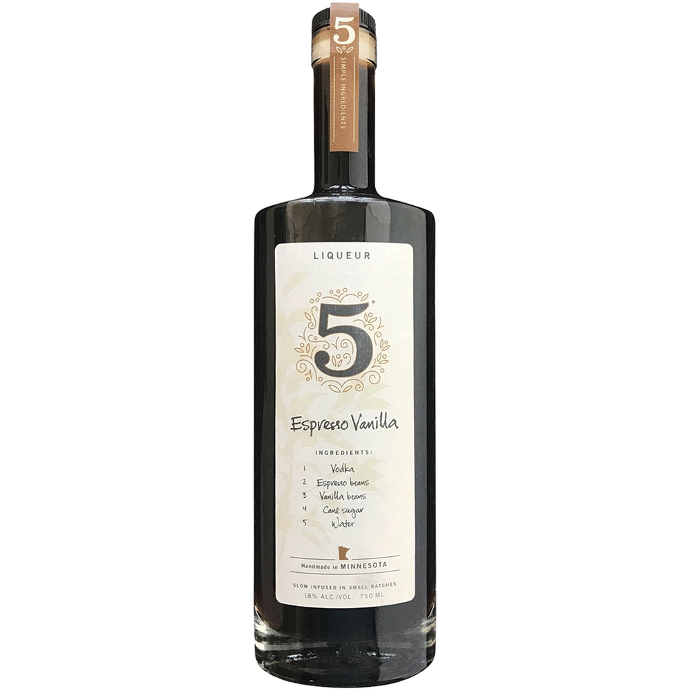 5 Infused Espresso Vanilla Coffee Liqueur