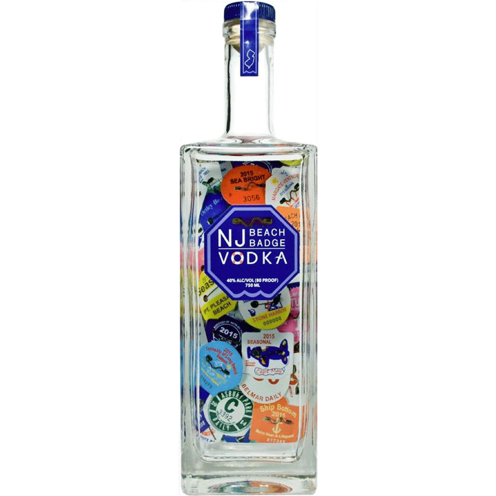 NJ Beach Badge Vodka
