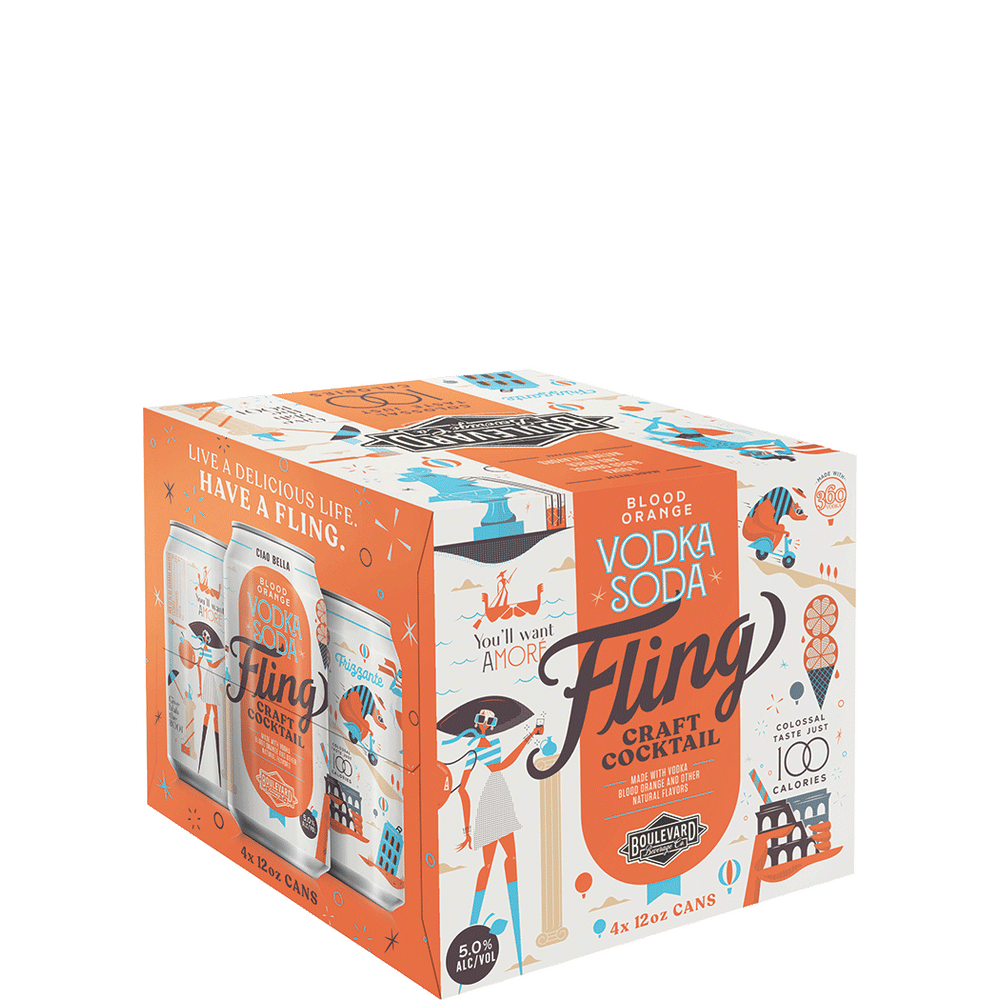 Fling Blood Orange Vodka Soda