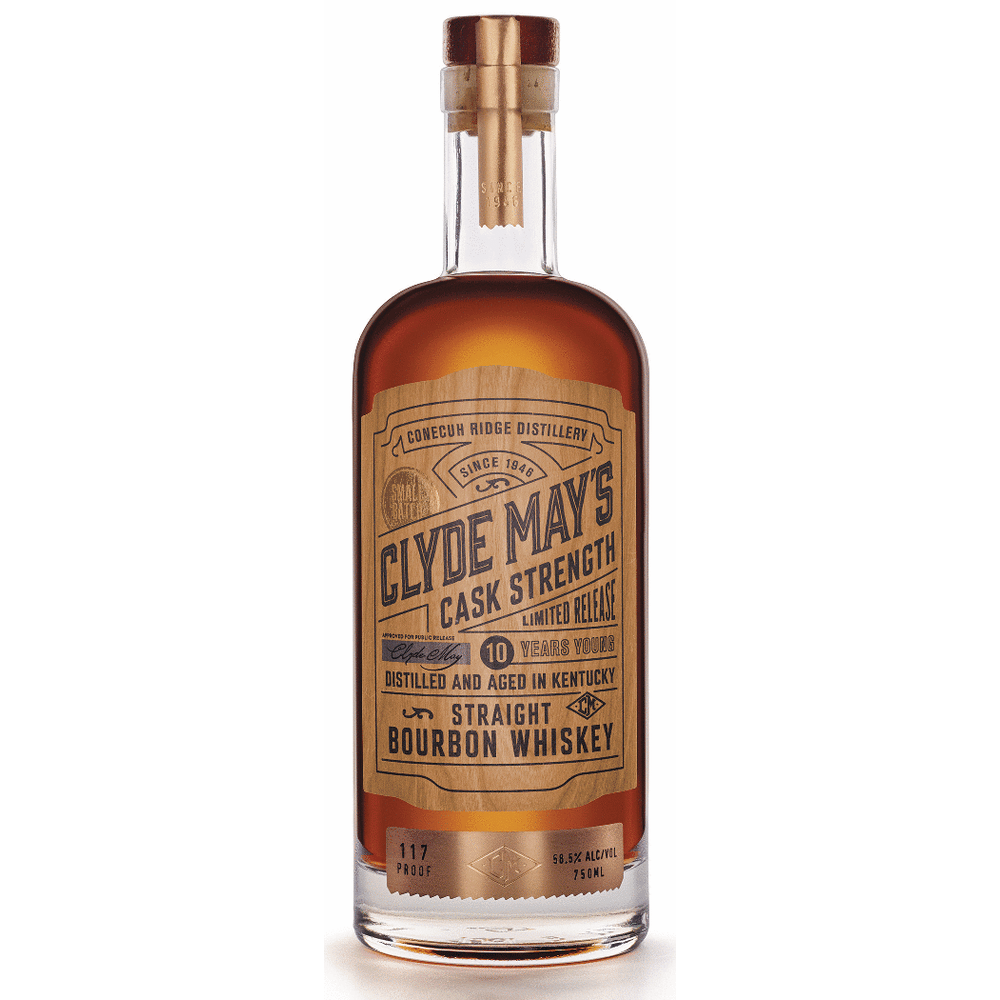 Clyde May's 10 Year Cask Strength Straight Bourbon Whiskey