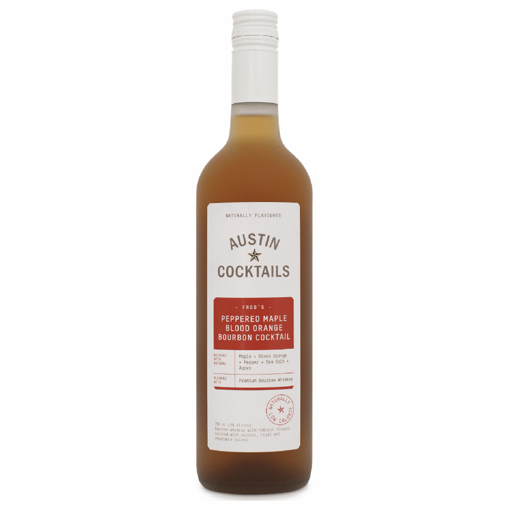 Austin Cocktails Peppered Maple Blood Orange Bourbon Cocktail
