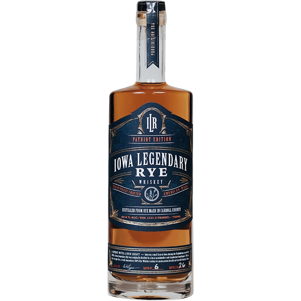 Iowa Legendary Rye Patriot Whiskey