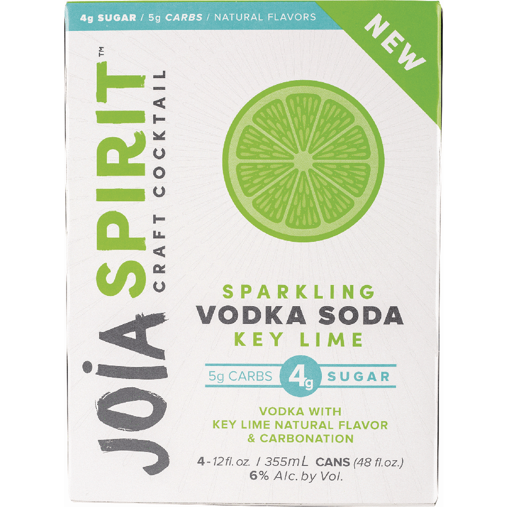 Joia Sparkling Vodka Soda Key Lime