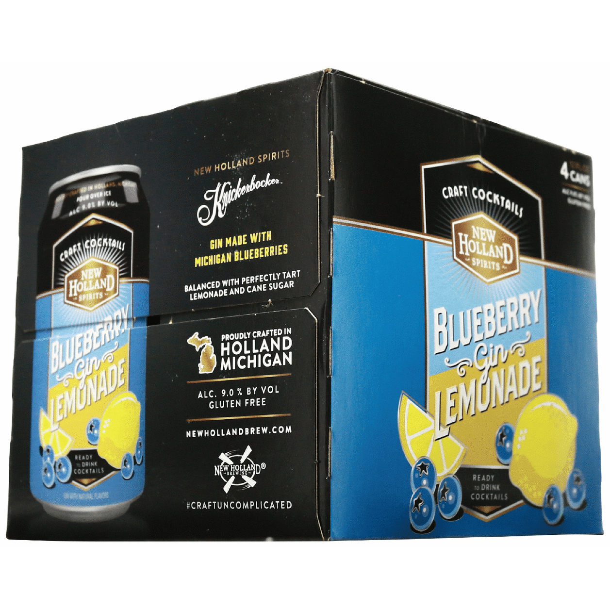 New Holland Bluebry Gin Lemonade Cocktail