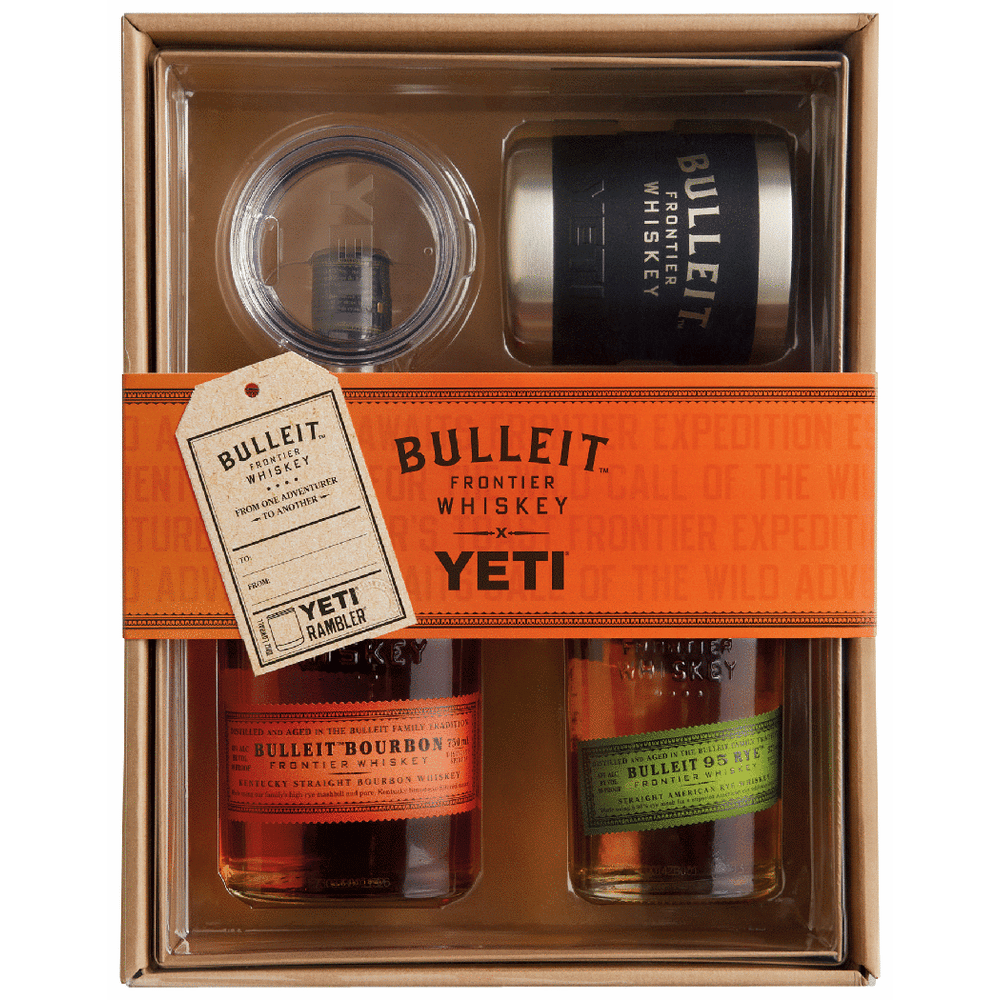 Bulleit Bourbon with 375ml Bulleit Rye & Yeti Rambler Gift