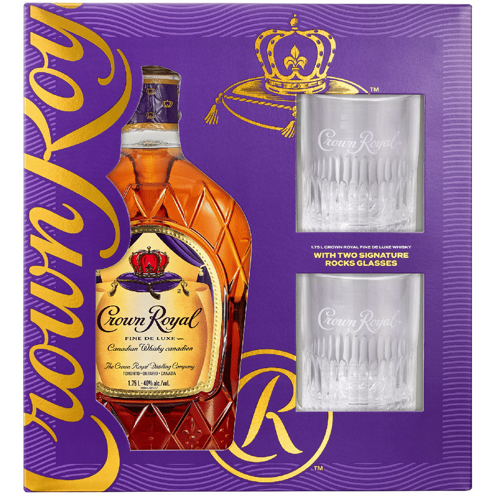 Crown Royal with Two Glasses Gift
