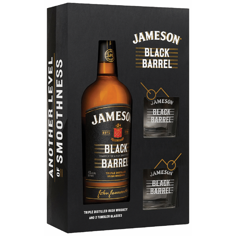 Jameson Black Barrel with Glasses Gift | Total Wine & More