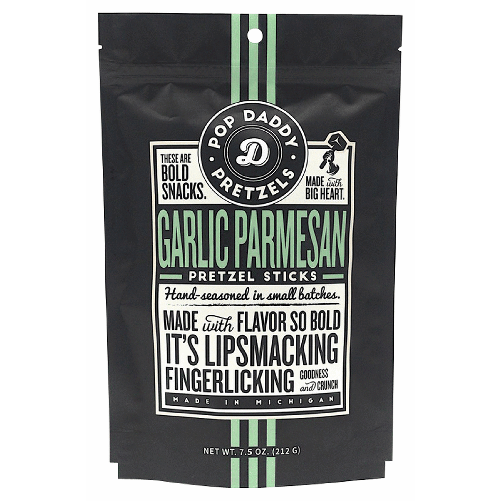 Pop Daddy Garlic Parmesan Pretzels