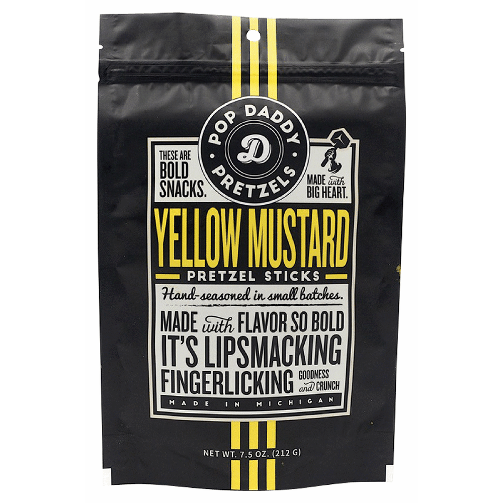 Pop Daddy Yellow Mustard Pretzels