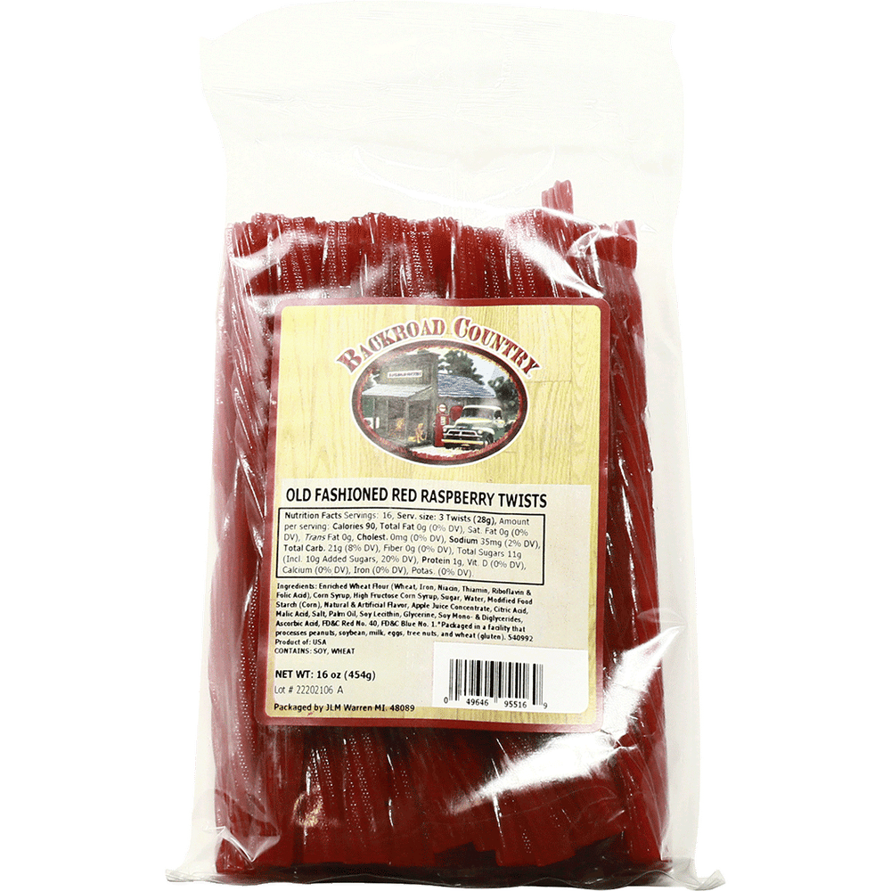 Backroad Country Licorice Twist Red Raspberry