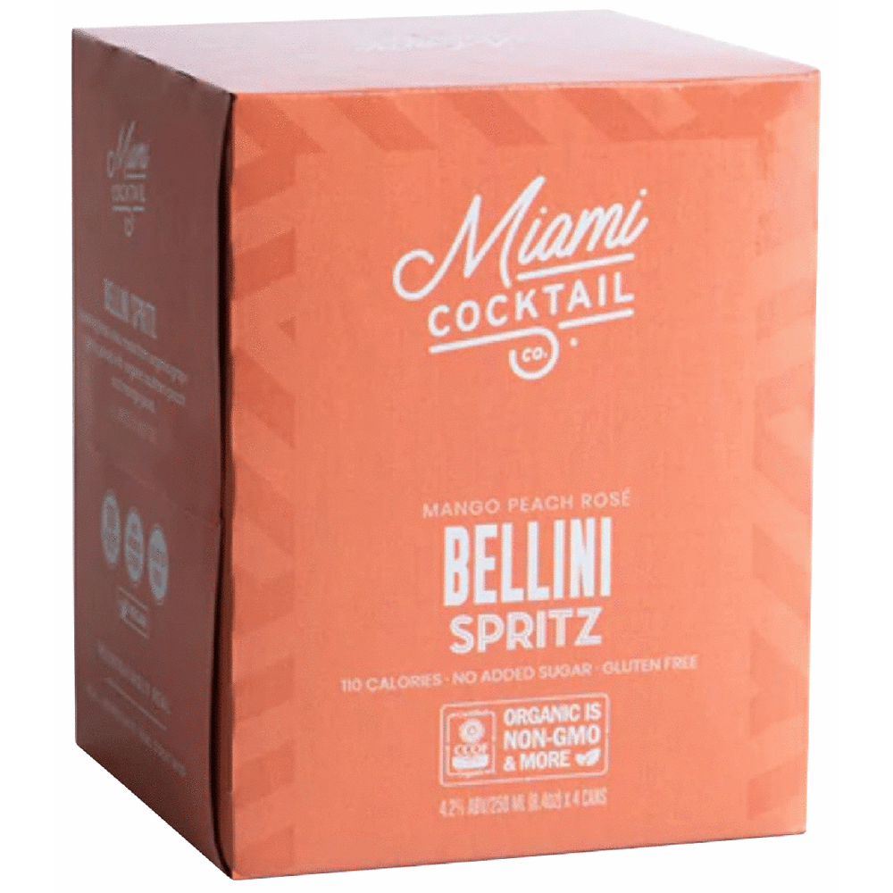 Miami Cocktail Organic Spritz Bellini Mango Peach