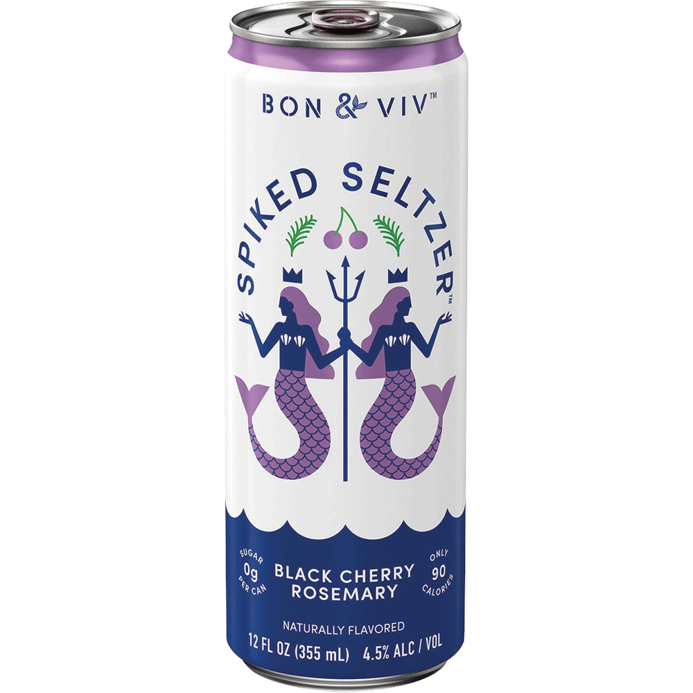 Bon & Viv Spiked Seltzer Black Cherry Rosemary