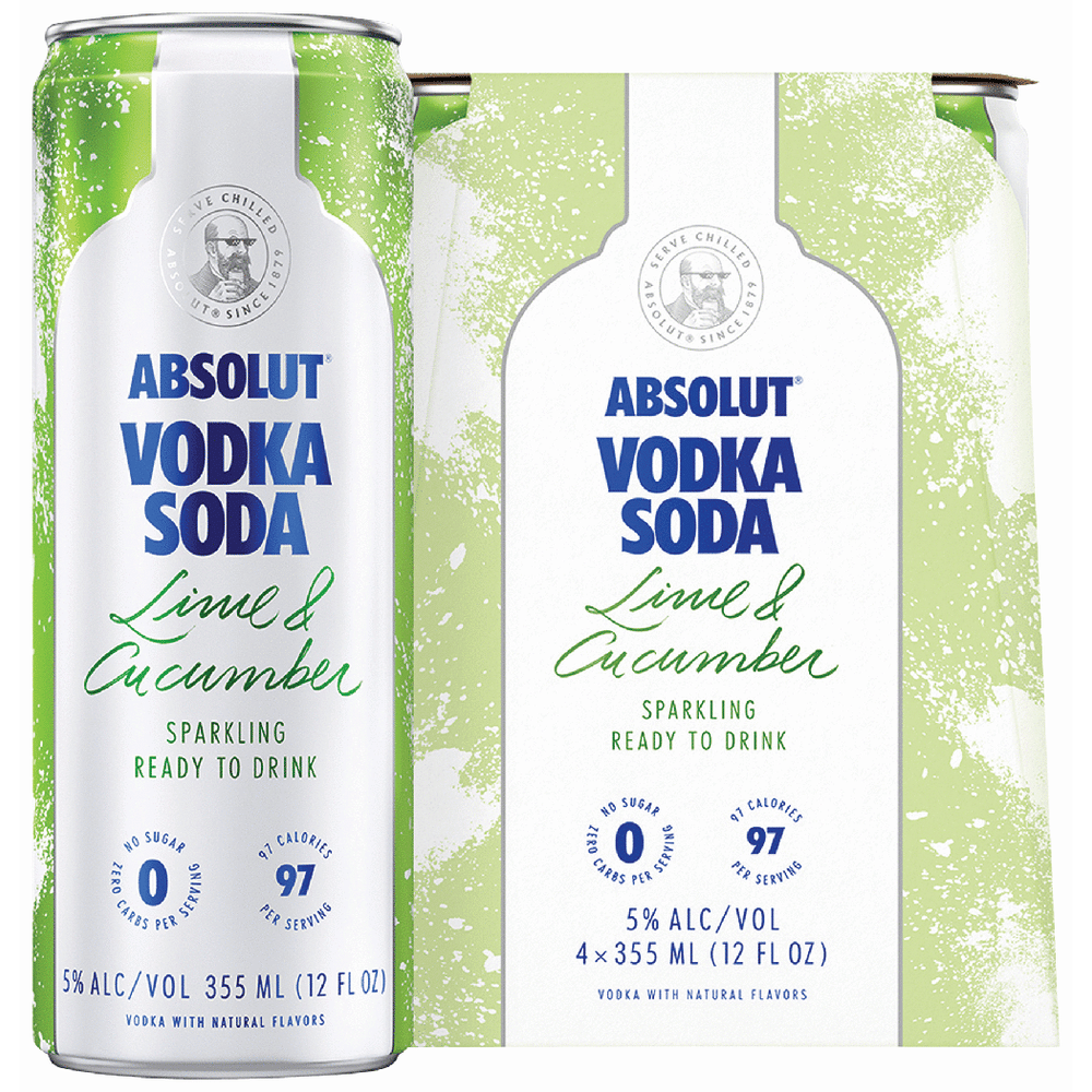 Absolut Vodka Soda Lime & Cucumber