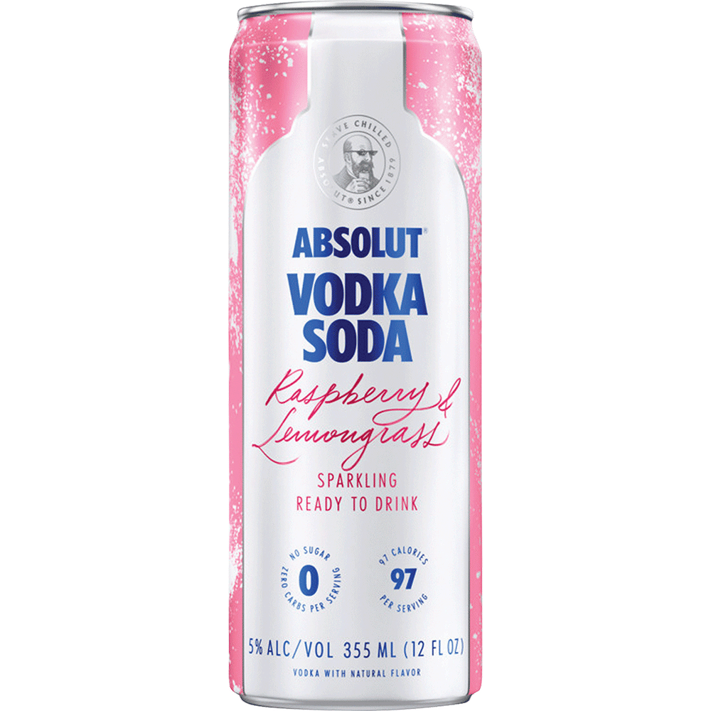 Absolut Vodka Soda Raspberry & Lemongrass