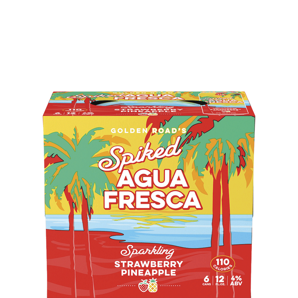 Golden Road Spiked Agua Fresca Strawberry Pineapple