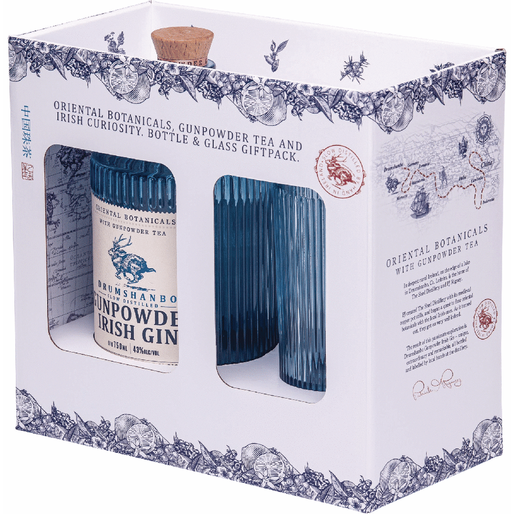 Drumshanbo Gunpowder Irish Gin w/ Glass Gift