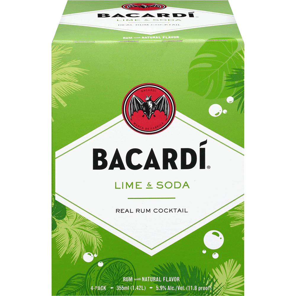 Bacardi Cocktails Lime & Soda