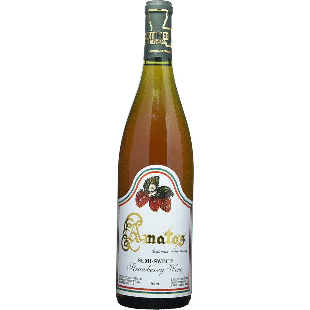 Amatos Semi Sweet Strawberry Wine