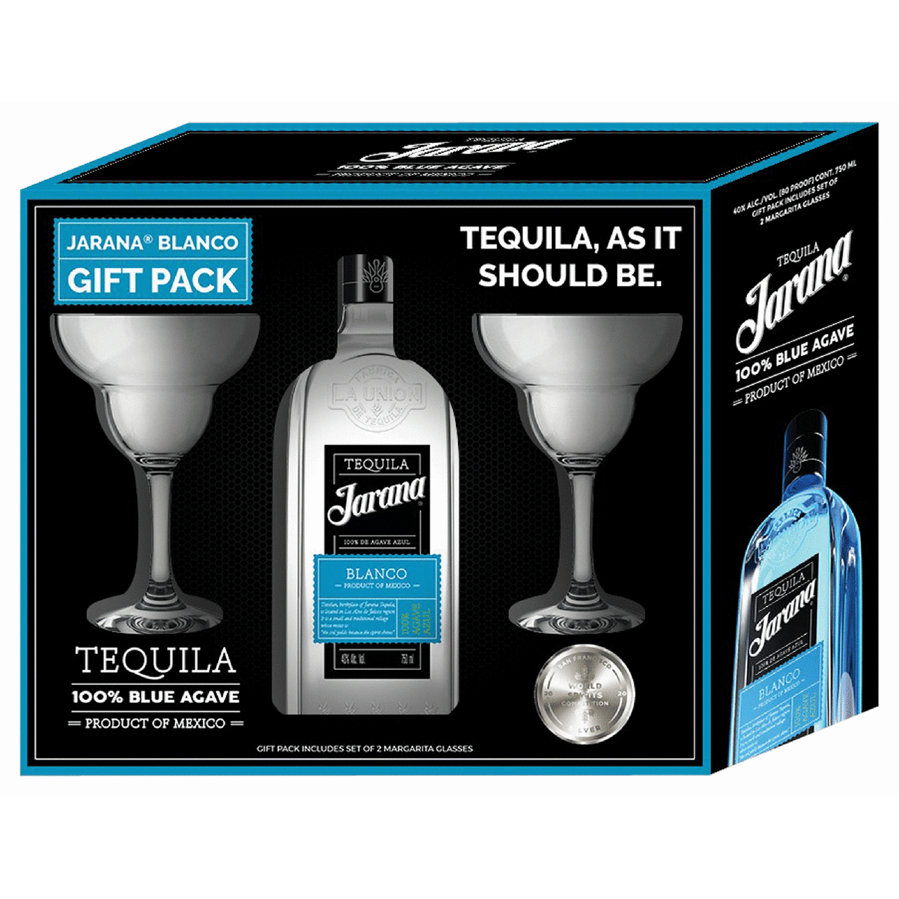 Jarana Blanco Tequila Gift Set