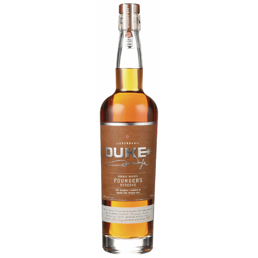 Duke Bourbon Founder's Reserve Double Barrel Rye Whiskey