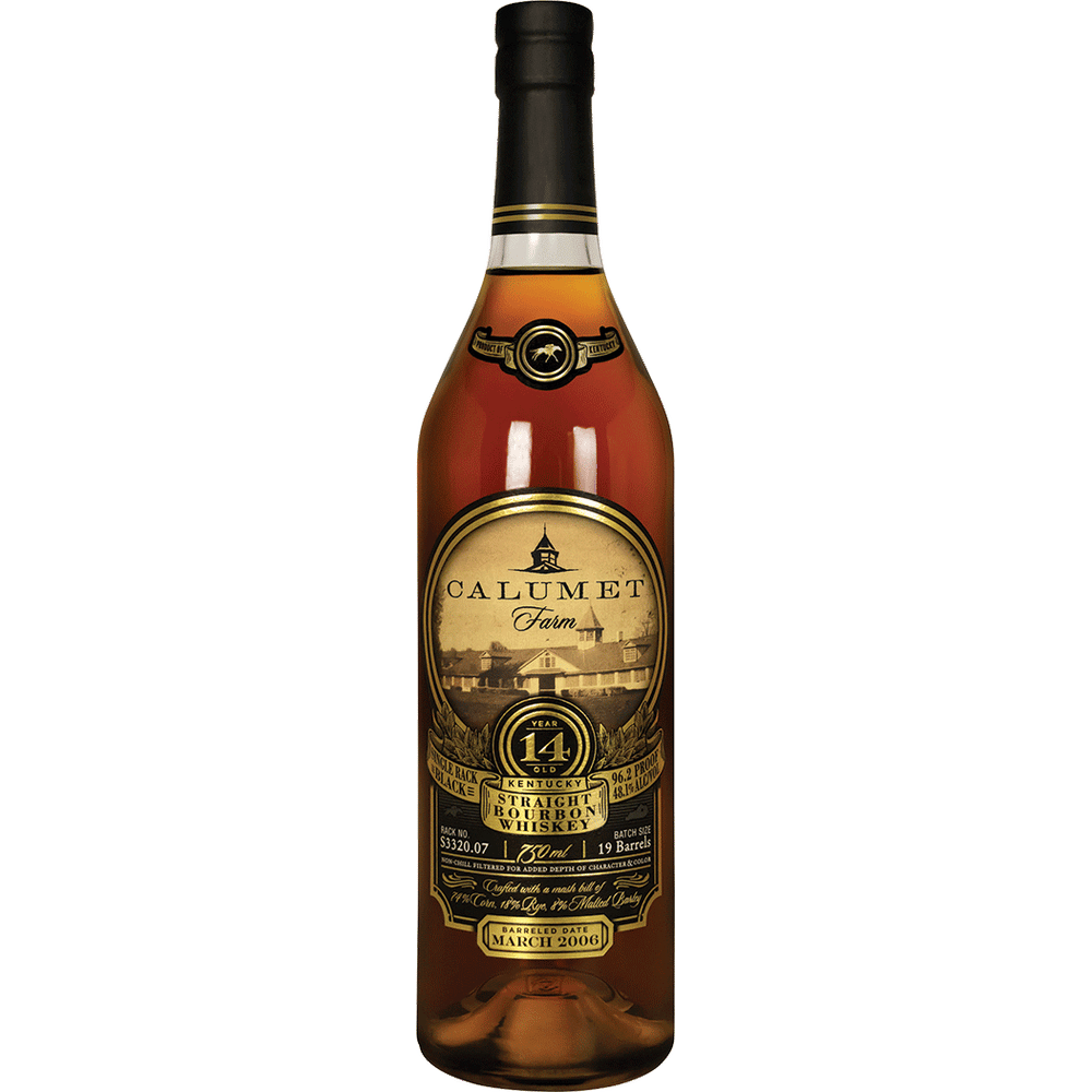 Calumet Farm Single Rack Black 14 Yr Kentucky Straight Bourbon