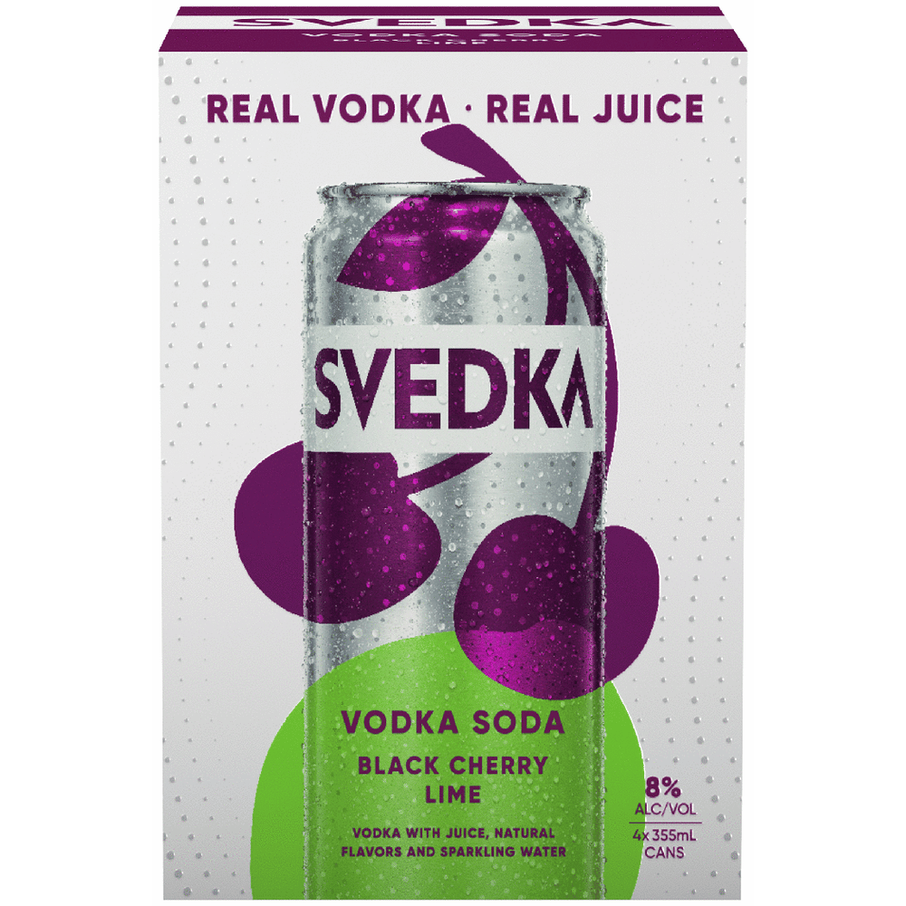 Svedka Vodka Soda Black Cherry Lime