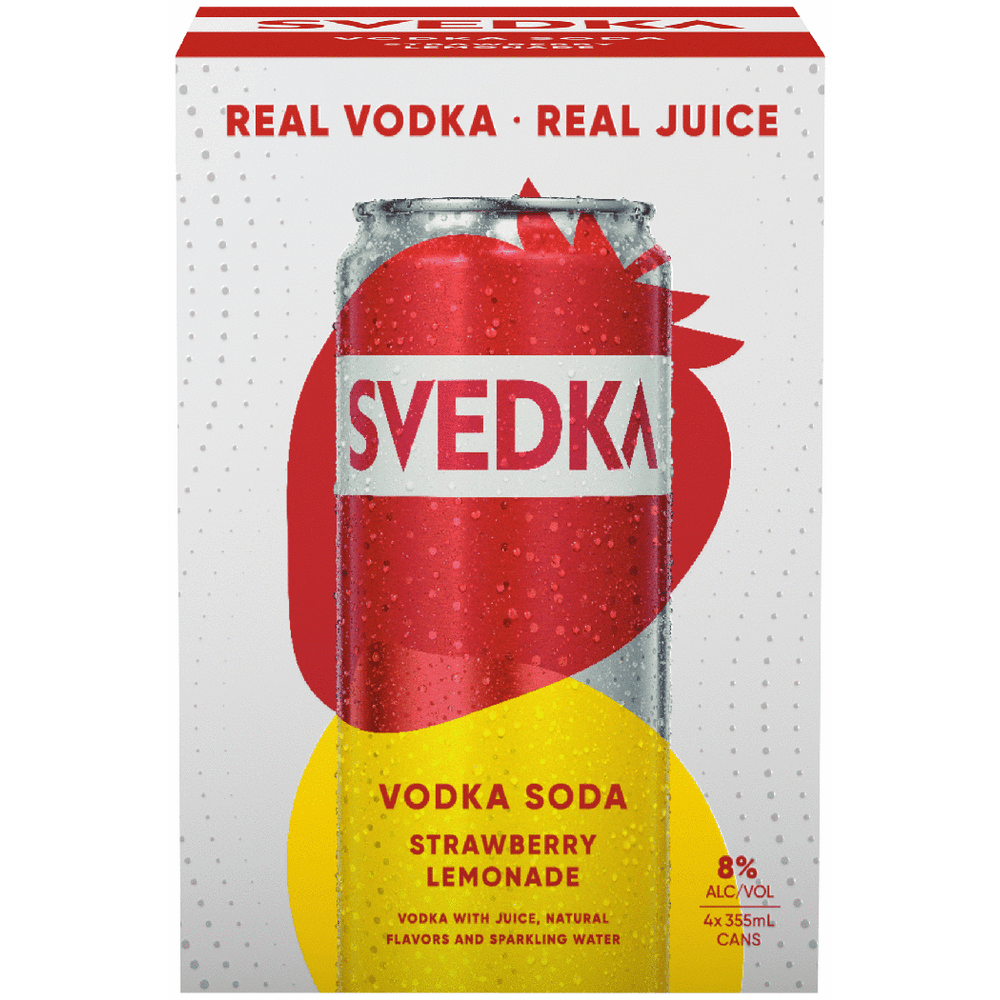 Svedka Vodka Soda Starwberry Lemonade