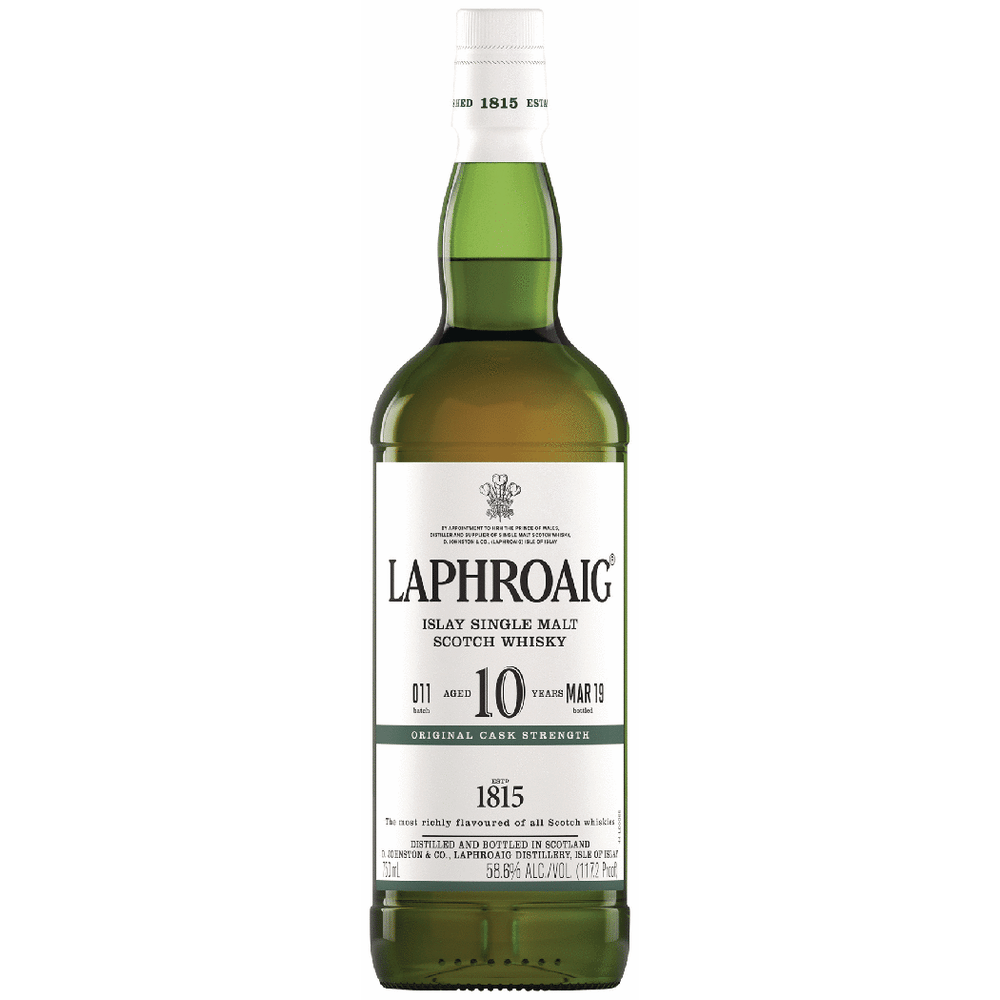 Laphroaig 10 Year Cask Strength Single Malt Scotch | Total Wine & More