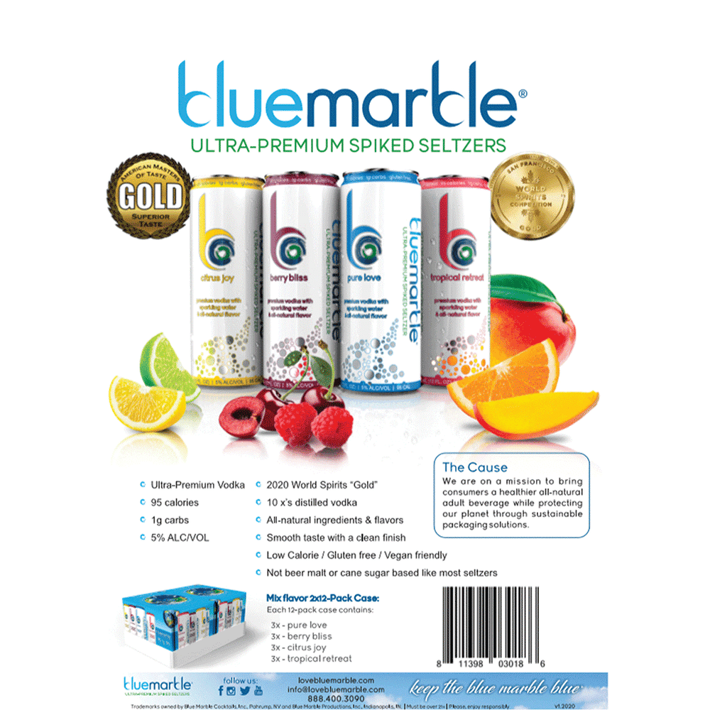 Blue Marble Ultra Premium Spiked Seltzer