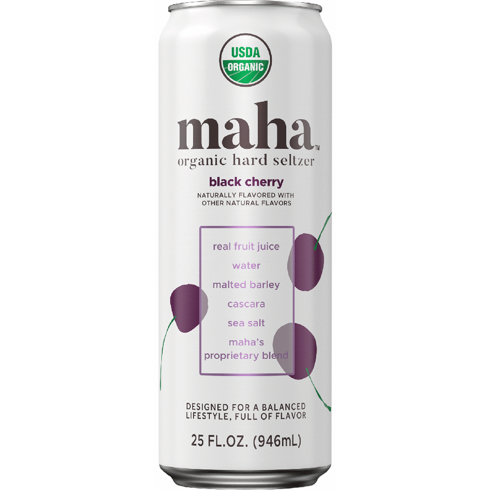 MAHA Seltzer Black Cherry