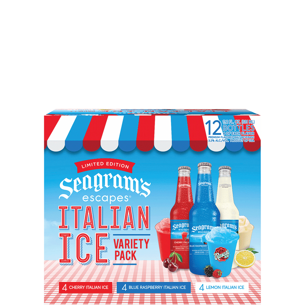 DNU Seagrams Escapes Italian Ice Variety Pack