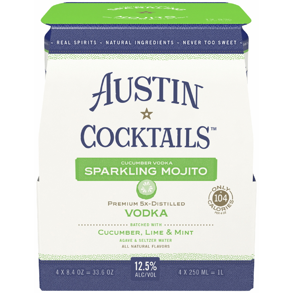 Austin Cocktails Sparkling Cucumber Vodka Mojito
