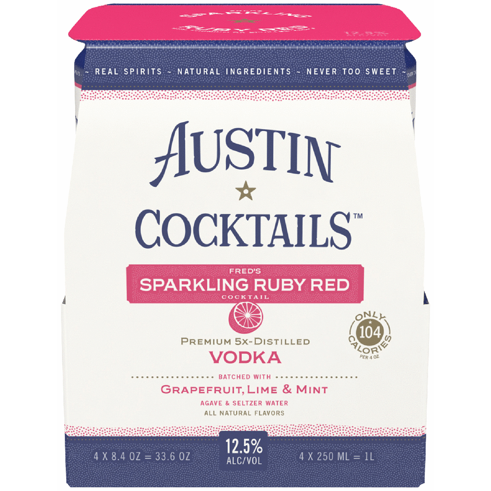 Austin Cocktails Sparkling Fred's Ruby Red Cocktail