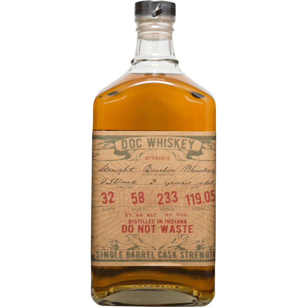 Doc Whiskey Cask Strength Single Barrel Bourbon