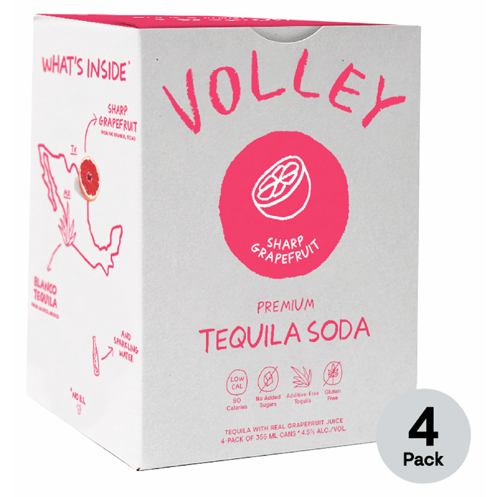 Volley Sharp Grapefruit Seltzer