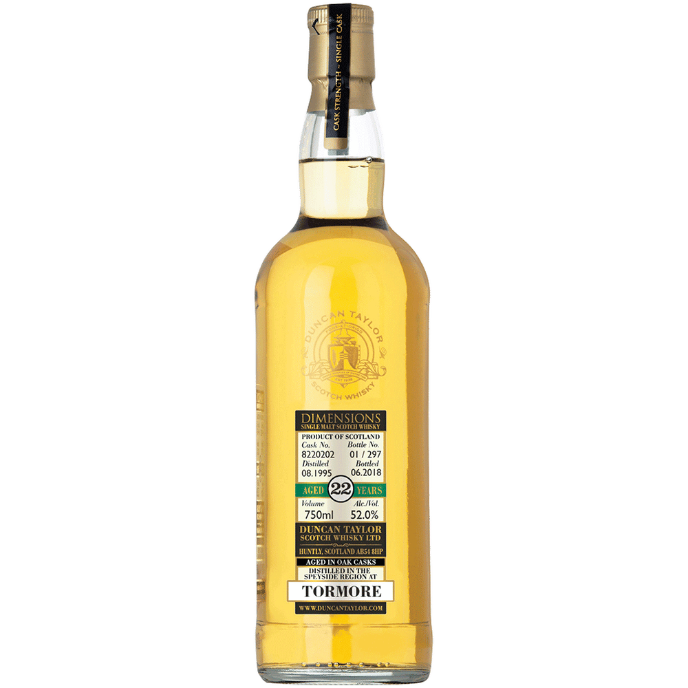 Dimensions Tormore 1995 22YO Single Malt Scotch Whisky