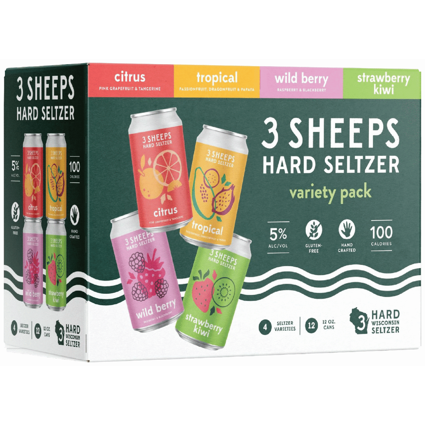 3 Sheeps Seltzer Variety PacK