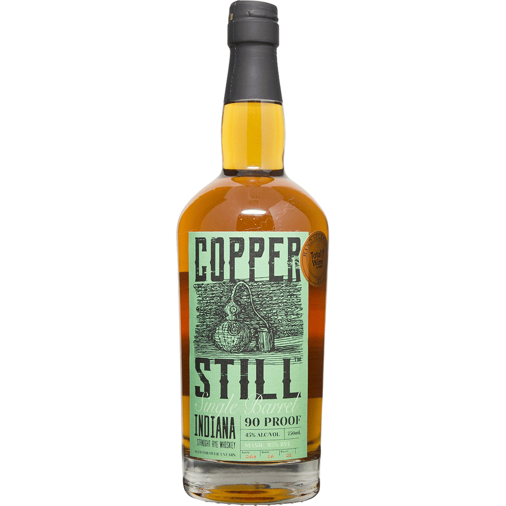 Copper Still Single Barrel Indiana Straight Rye Whiskey Barrel Select